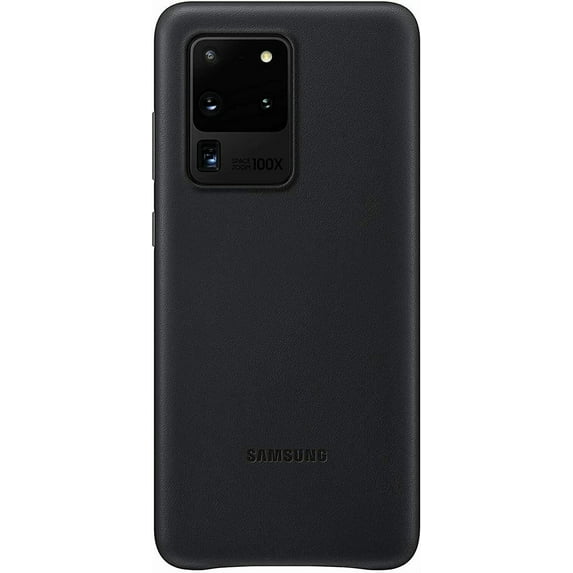 Samsung Original Galaxy S20 Ultra 5G Hard Leather Cover Case - Black
