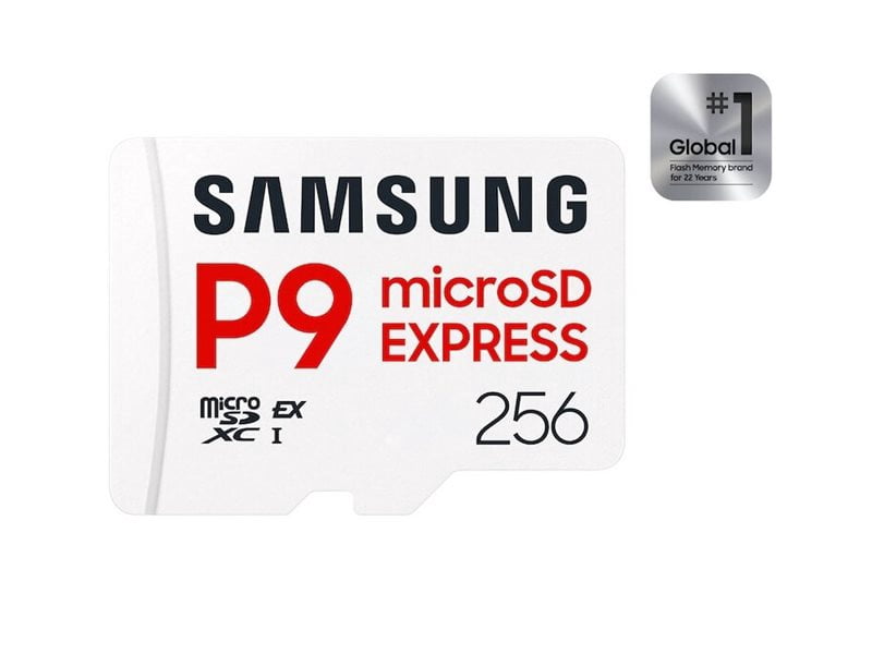 Samsung P9 Express MB-MK256T - Flash memory card - 256 GB - A1 / Video Class V30 / UHS-I U3 - microSDXC Express