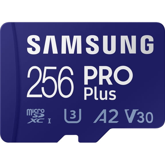 Samsung - PRO Plus 256GB microSDXC UHS-I Memory Card With Adapter