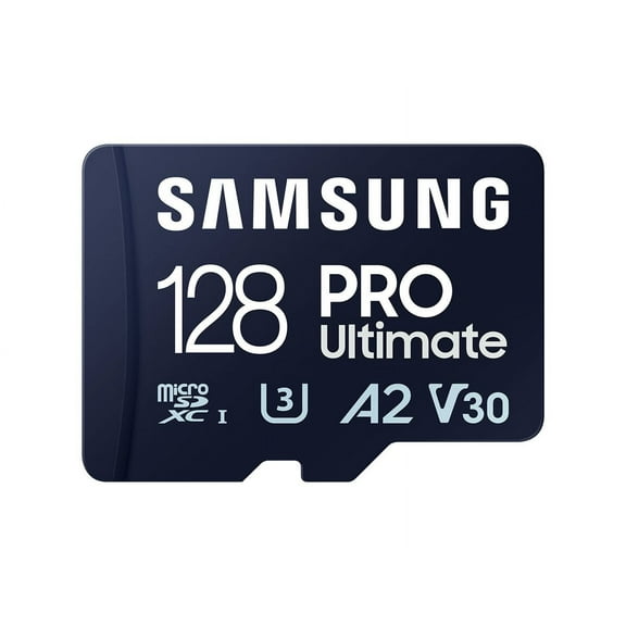 Samsung PRO Ultimate MB-MY128SA - Flash memory card (SD adapter included) - 128 GB - A2 / Video Class V30 / UHS-I U3 - microSDXC UHS-I
