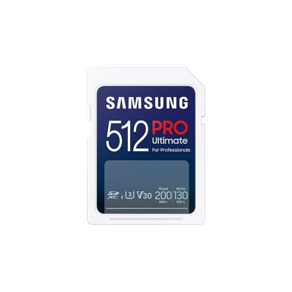 Samsung PRO Ultimate MB-SY512S - Flash memory card - 512 GB - Video Class V30 / UHS-I U3 - SDXC UHS-I
