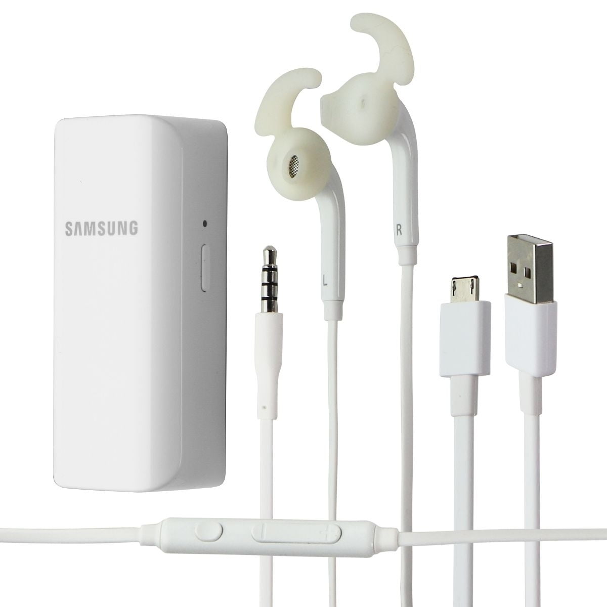 Samsung Power Play Bundle Active In Ear Headset and Battery Pack White Walmart