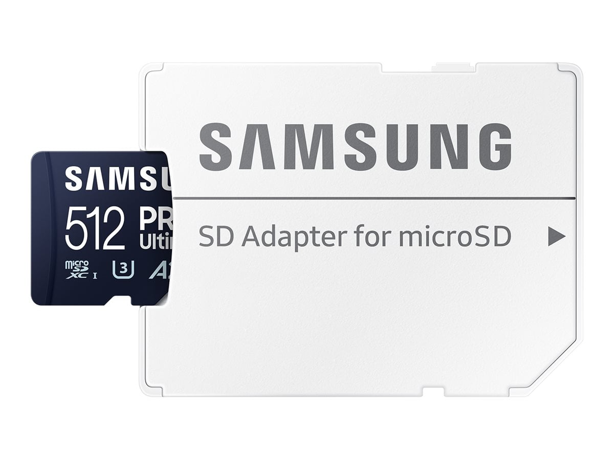 Samsung 512GB Pro Ultimate MicroSD Memory Card in Blue