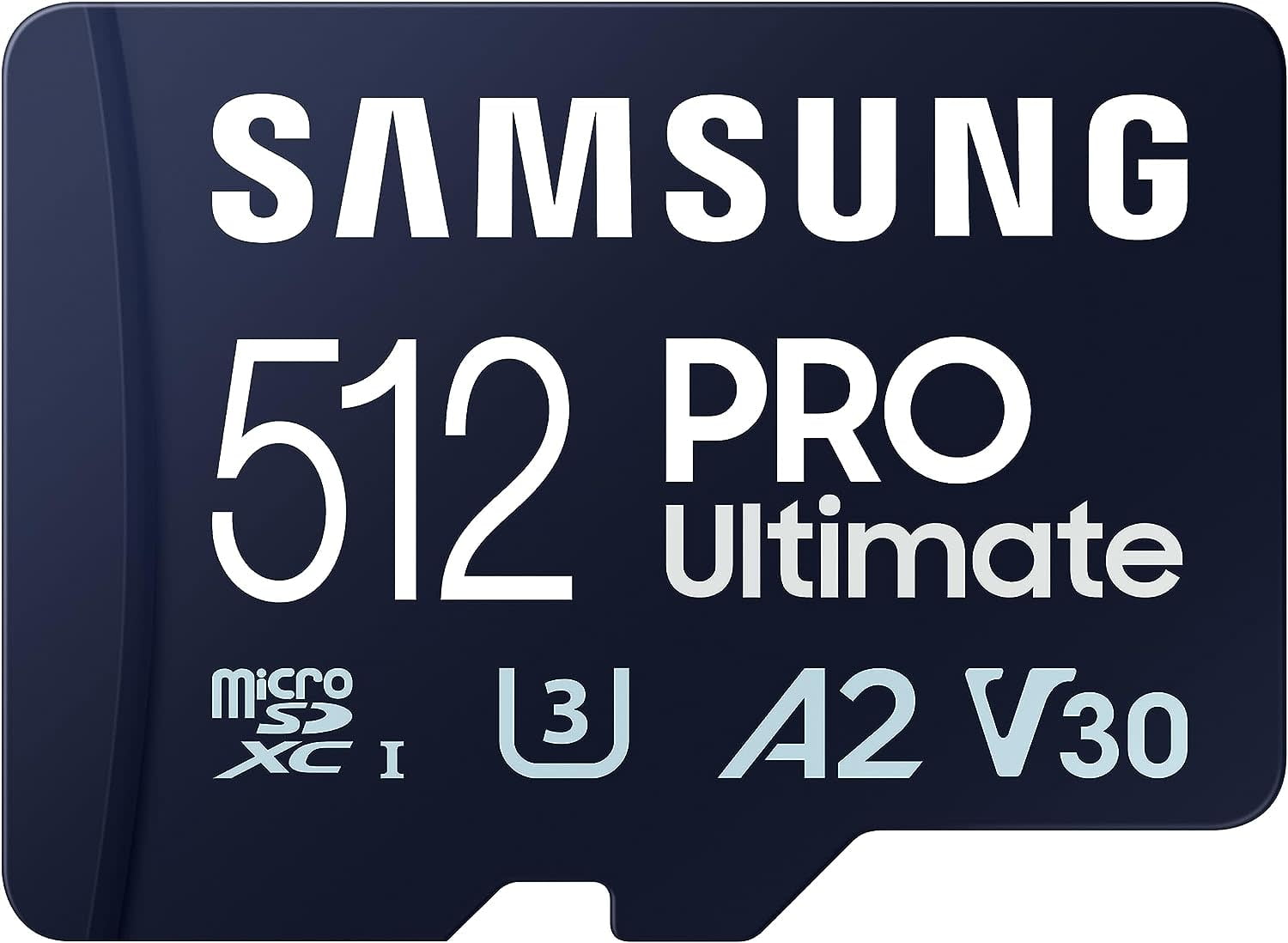 Samsung  Pro Ultimate + Adapter microSDXC 512GB, Navy Blue