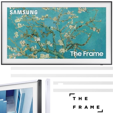 Samsung QN32LS03CB 32 inch The Frame QLED HDR Smart TV Bundle with Samsung 32" The Frame Customizable Bezel White (2023 Model)