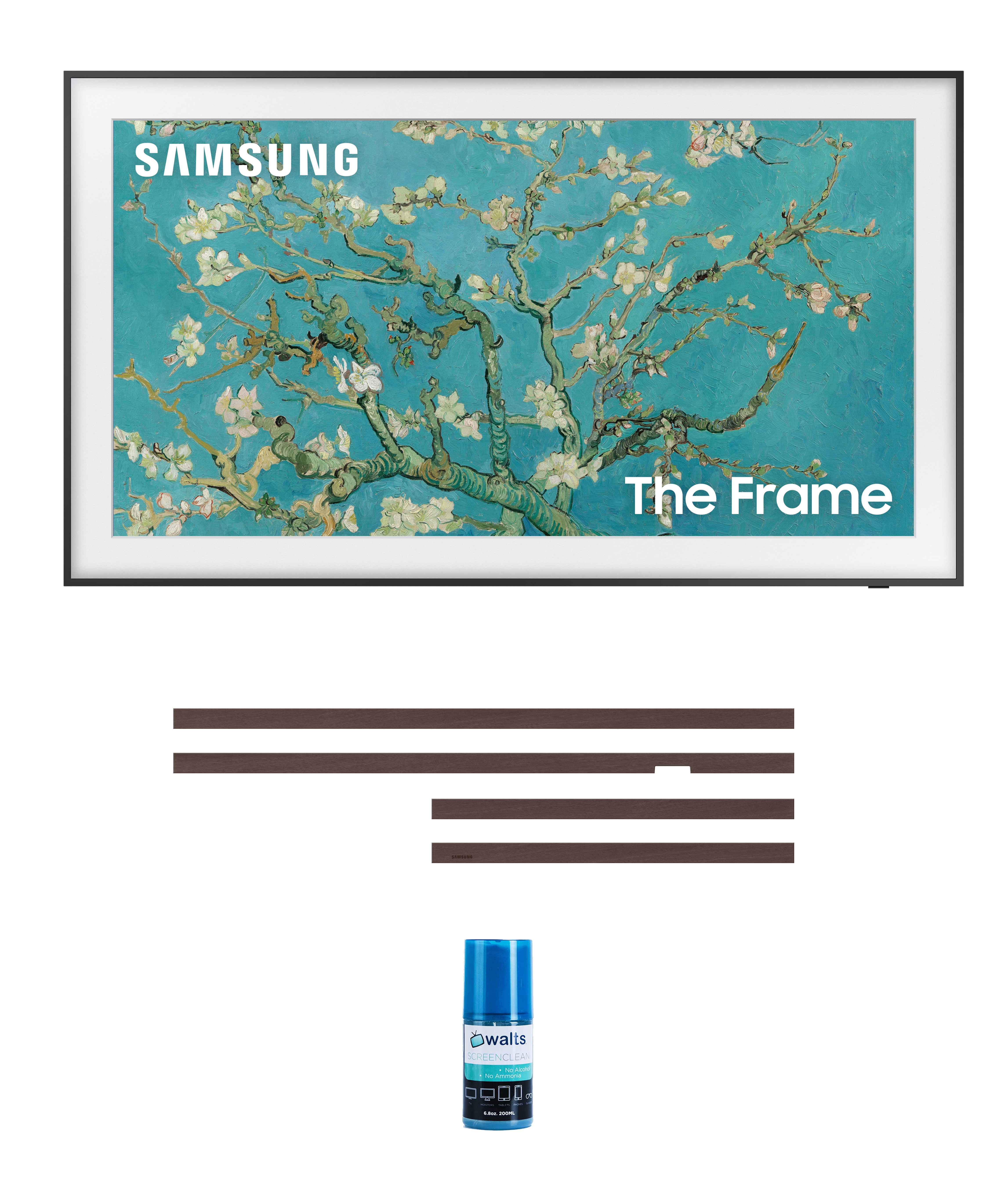 Samsung 32 Inch QLED Smart TV with Art Mode, Modern Brown Frame Bezel ...