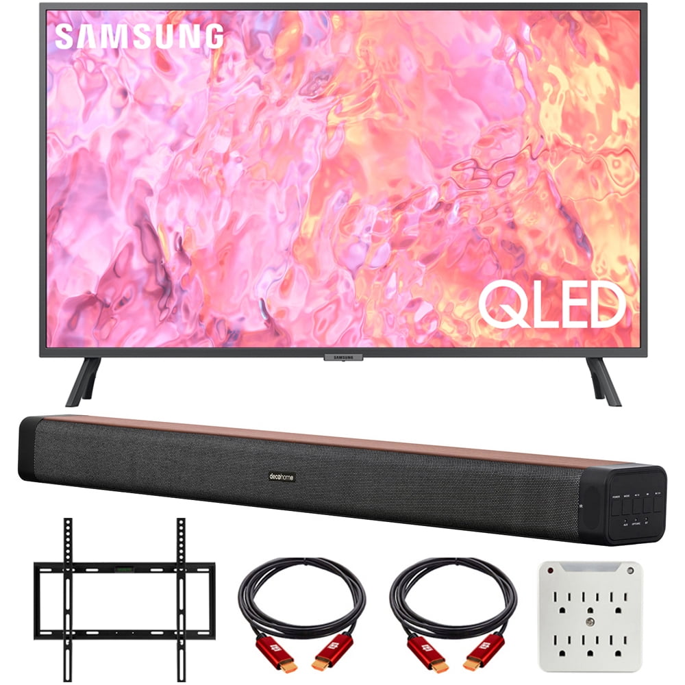 Samsung UN32M4500B 32-Class HD Smart LED TV Bundle with Premiere Movies  Streaming + 19-45 inch TV Flat Wall Mount + 2X 6FT 4K HDMI 2.0 Cable +