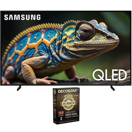 Samsung QN32Q60D 32 Inch QLED 4K Smart TV Bundle with 2 YR CPS Enhanced Protection Pack (2024 Model)