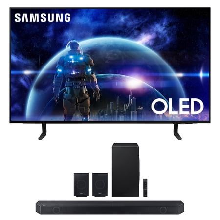 Samsung QN42S90DAEXZA 42 Inch 4K OLED Smart TV with Dolby Atmos with a Samsung HW-Q990C 11.1.4ch Soundbar with Rear Speakers and Dolby Atmos (2024)