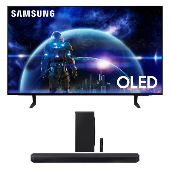 Samsung QN42S90DAEXZA 42 Inch 4K OLED Smart TV with Dolby Atmos with a Samsung HW-QS730D 3.1.2ch Soundbar with True Dolby Atmos Sound (2024)