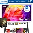 thumbnail image 1 of Samsung QN43LS01DA 43 Inch QLED 4K The Serif LS01D Quantum HDR Smart TV (2024) Bundle w/ Movie Package + Deco Gear 4K HDMI 2.0 Cable x2 & CPS Exclusive 12 Month Protection, 1 of 12