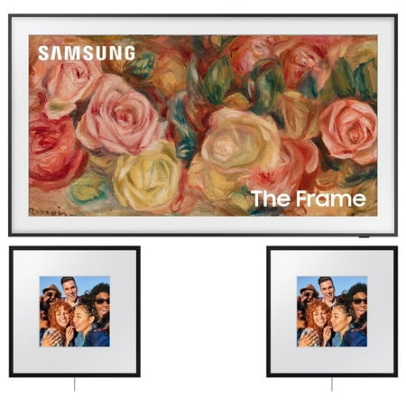Samsung QN43LS03DAFXZA 43 inch The Frame QLED 4K Smart TV 2024 Bundle with 2x Samsung Photo Music Frame Smart Speaker Dolby ATMOS with Q-Symphony 2024