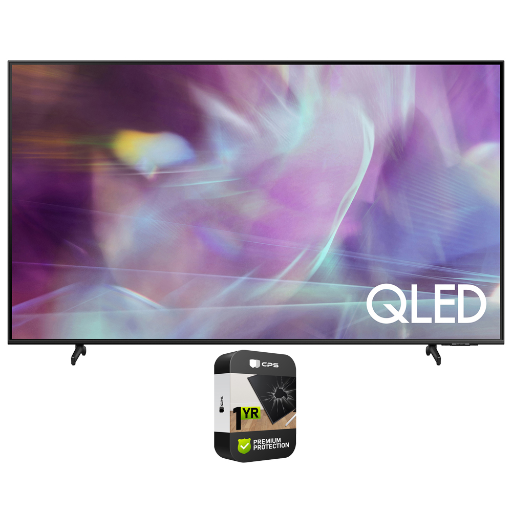 Samsung QN43Q60AA 43 Inch QLED Q60A 4K Smart TV (2021) Bundle with Premium Extended Warranty - image 1 of 8