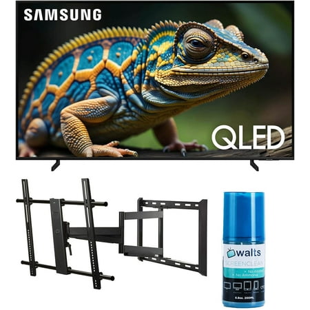 Samsung QN43Q60DAFXZA 43 Inch Q60D QLED 4K Smart TV with Quantum HDR with a Walts TV Large/Extra Large Full Motion Mount for 43-90 Inch Compatible TV's and Walts HDTV Screen Cleaner Kit (2024)