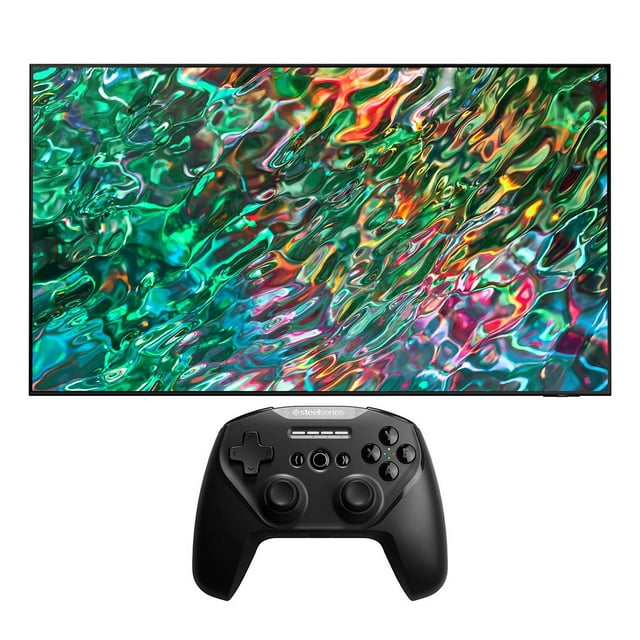 Samsung QN43QN90BAFXZA 43" QLED Quantum Matrix Neo 4K Smart TV with a SteelSeries STRATUS-DUO Controller with 2.4GHz and Bluetooth Options (2022)