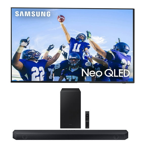 Samsung QN43QN90CAFXZA 43 Inch Neo QLED Smart TV with 4K Upscaling with a Samsung HW-Q600C 3.1.2ch Soundbar and Subwoofer with Dolby Atmos (2023)