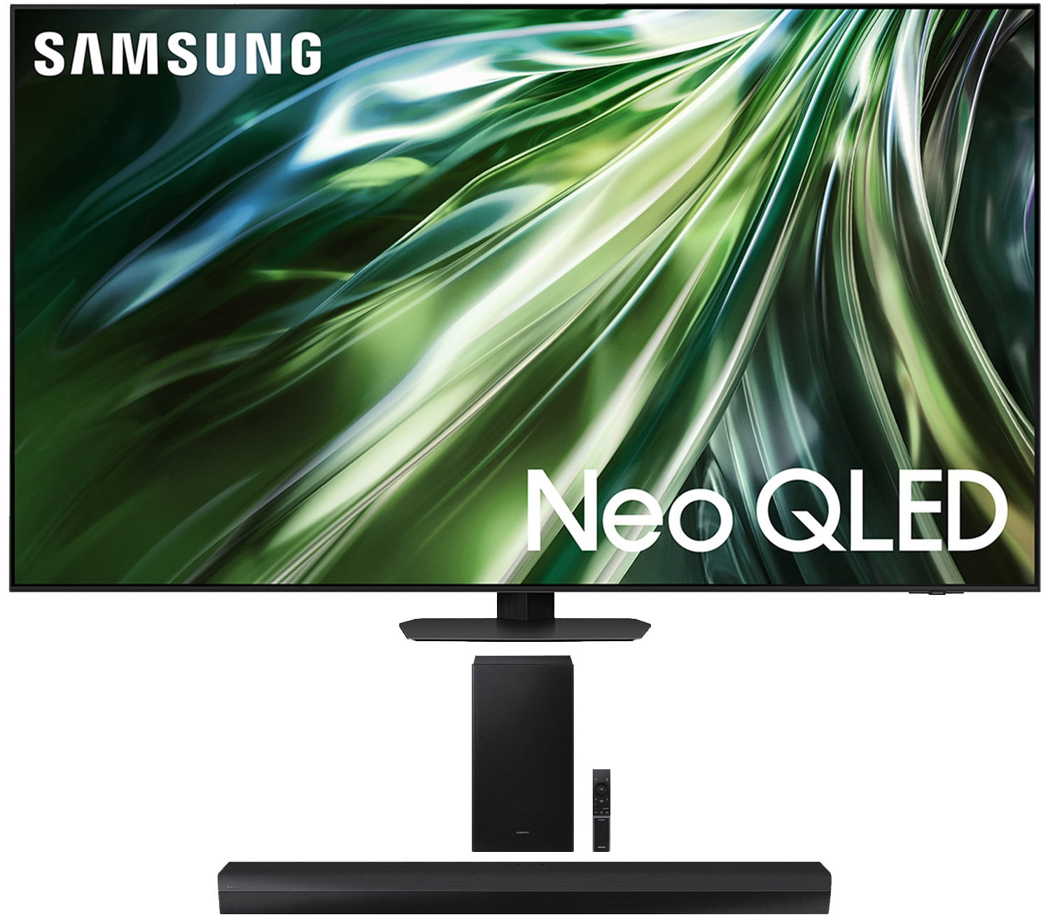 Samsung QN43QN90DAFXZA 43 Inch Neo QLED TV with 4K AI Upscaling and a Samsung HW-B750D 5.1Ch Soundbar and Subwoofer with Dolby Digital (2024)