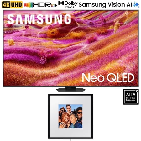 Samsung QN43QN90FAFXZA 43 inch Neo QLED 4K QN90F Vision AI Smart TV (2025 Model) Bundle with HW-LS60D/ZA Photo Music Frame Smart Speaker