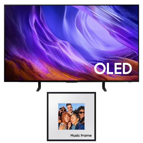 Samsung QN48S85HA 48" OLED TV with HW-LS60D Photo Frame Speaker (2026)