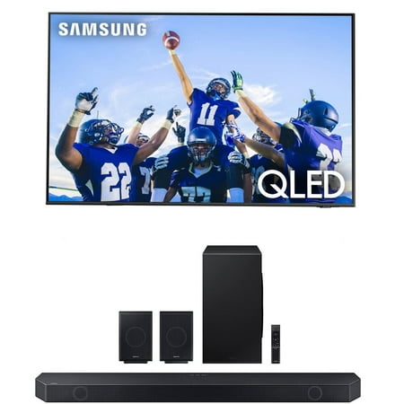 Samsung QN50Q60CAFXZA 50" QLED 4K Quantum HDR Dual LED Smart TV with a Samsung HW-Q990C 11.1.4ch Soundbar with Rear Speakers and Dolby Atmos (2023)
