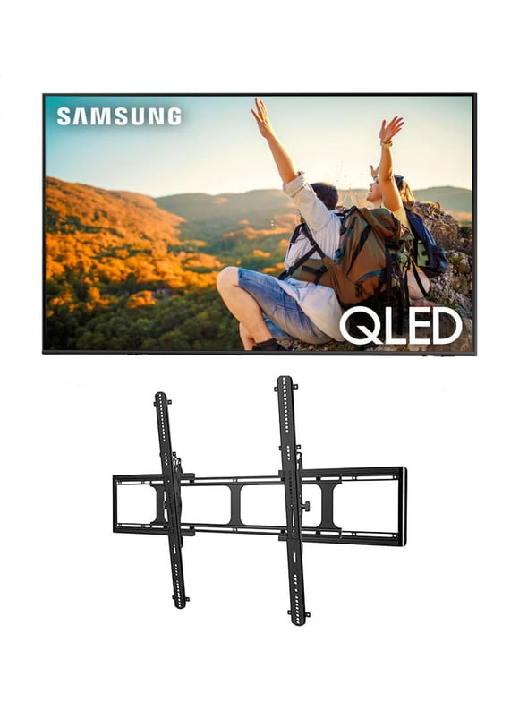 Samsung QN50Q60CAFXZA 50" QLED 4K Quantum HDR Dual LED Smart TV with a Sanus VXT7-B2 Tilt Mount For 40" - 110" Flat-Panel TVs (2023)