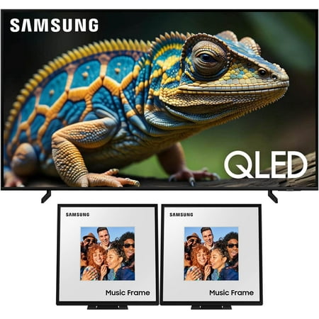 Samsung QN50Q60DAFXZA 50 Inch Q60D QLED 4K Smart TV with Quantum HDR and a Samsung HW-LS60D 2.0 Channel Photo Frame Speaker Pair with Dolby Atmos (2024)