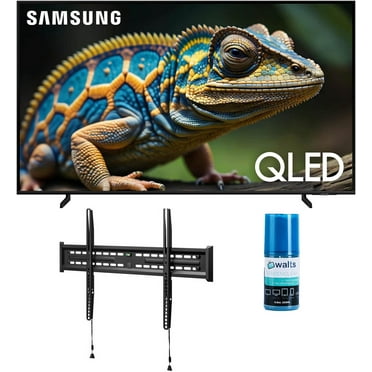Samsung QN50Q60DAFXZA 50 Inch Q60D QLED 4K Smart TV with Quantum HDR with a Walts TV FIXED-MOUNT-43-90 TV Mount for 43-90 Inch Compatible TVs and Walts HDTV Screen Cleaner Kit (2024)