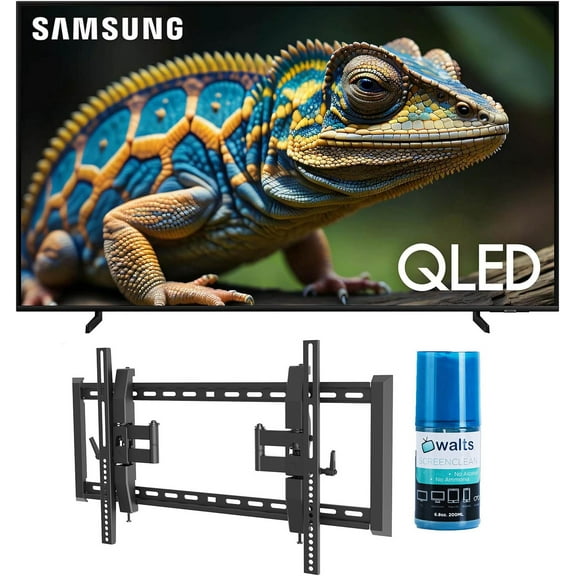 Samsung QN50Q60DAFXZA 50 Inch Q60D QLED 4K Smart TV with Quantum HDR with a Walts TV TILT-EXTENSION-37-90 Tilt Mount for 37"-90" Compatible TVs and Walts HDTV Screen Cleaner Kit (2024)