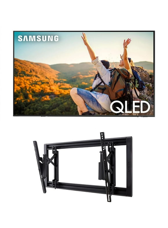 Samsung QN50Q80CAFXZA 50" 4K QLED Direct Full Array with Dolby Smart TV with a Sanus VLT7-B2 42"-90" Large Advanced Tilt 4D TV Wall Mount (2023)