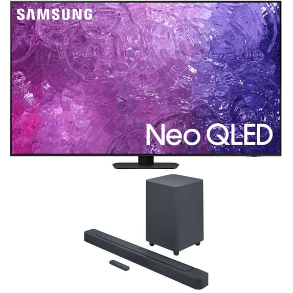 Samsung QN50QN90CAFXZA 50 Inch Neo QLED Smart TV with 4K Upscaling and a JBL BAR-500 5.1ch Soundbar and Subwoofer with MultiBeam and Dolby Atmos (2023)