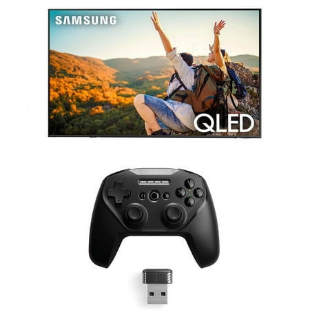 Samsung QN55Q80CAFXZA 55" 4K QLED Direct Full Array with Dolby Smart TV with a SteelSeries STRATUS-DUO Controller with 2.4GHz and Bluetooth Options (2023)