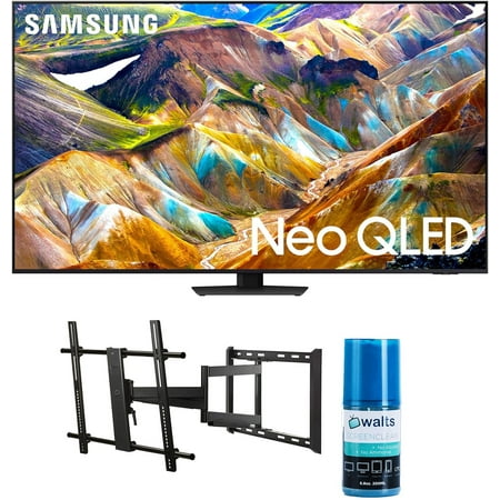 Samsung QN55QN85DBFXZA 55 Inch Neo QLED 4K Smart TV with Dolby Atmos with a Walts TV Large/Extra Large Full Motion Mount for 43"-90" Compatible TV's and Walts HDTV Screen Cleaner Kit (2024)