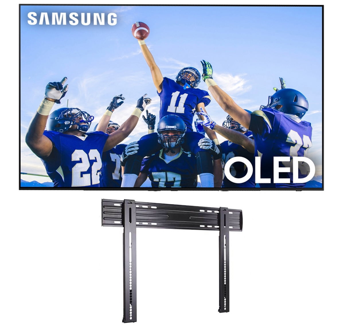 Samsung QN55S90CAFXZA 55" 4K OLED Smart TV with AI Upscaling with a