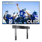 Samsung QN55S90CAFXZA 55" 4K OLED Smart TV with AI Upscaling with a Sanus LL11-B1 Super Slim Fixed-Position Wall Mount for 40" - 85" TVs (2023)