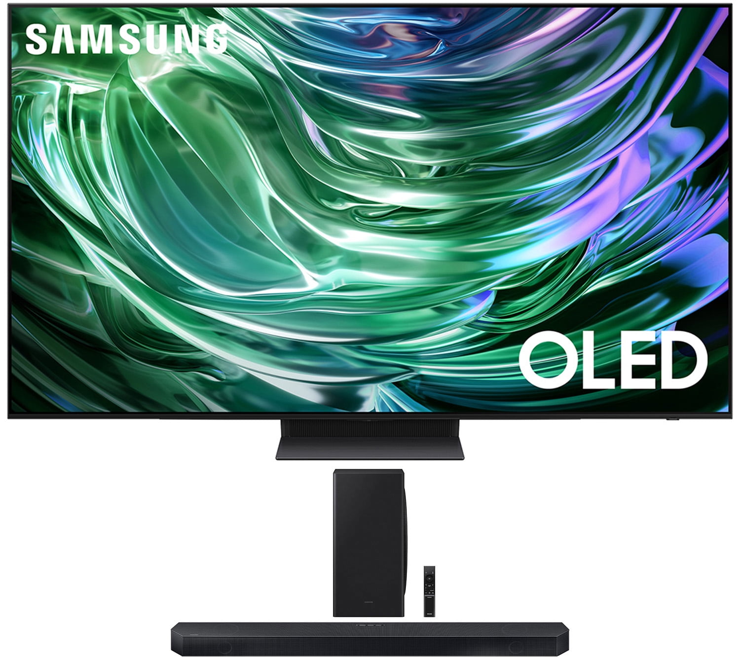 Samsung QN55S90DAFXZA 55 Inch 4K OLED Smart TV with Dolby Atmos with a