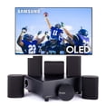 thumbnail image 1 of Samsung QN55S95CAFXZA 55" Ultra Slim 4K Quantum HDR OLED Smart TV with a Platin MILAN-5-1-SOUNDSEND 5.1 Immersive Cinema-Style Sound System (2023), 1 of 9