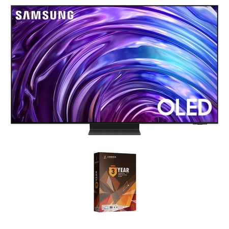 Samsung QN55S95DAFXZA 55 Inch OLED 4K Smart TV with Dolby Atmos and 3 Year Amber Protection Plan (2024)