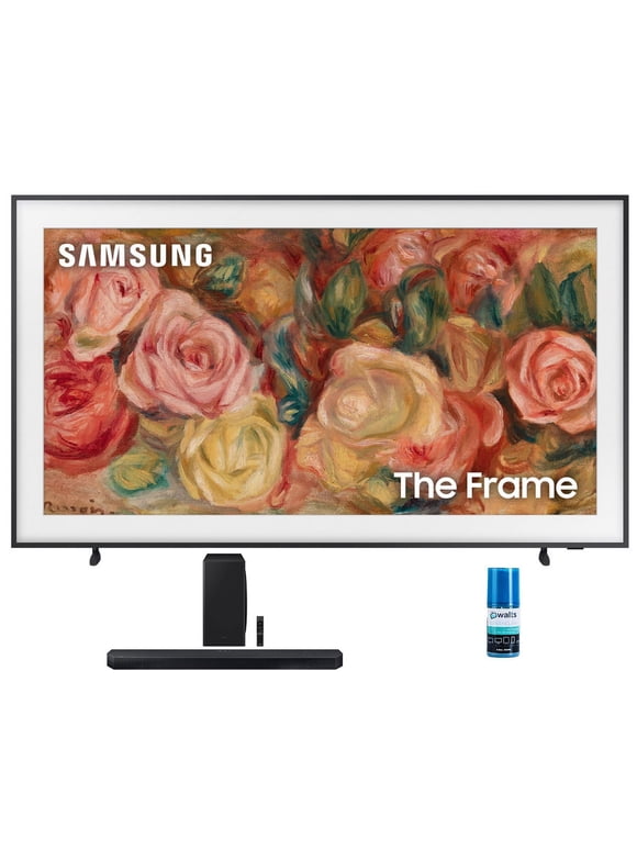 Samsung QN65LS03DAFXZA 65 Inch The Frame 4K Smart Quantum HDR TV with a Samsung HW-QS730D 3.1.2ch Soundbar with True Dolby Atmos Sound and Walts HDTV Screen Cleaner Kit (2024)