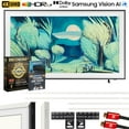 thumbnail image 1 of Samsung QN65LS03FA 65" The Frame QLED 4K AI TV (2025) Bundle with Modern White Bezel, CPS 26 Month Protection, Slim Flat Mount, 2x HDMI Cables & Deco Gear Complete Home Theater Beginner's Guidebook, 1 of 12