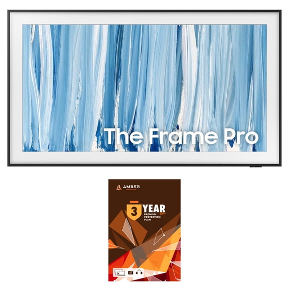 Samsung QN65LS03HWFXZA 65" The Frame Pro Neo QLED 4K Smart Tizen TV with 3 Year Amber Protection Plan (2026)