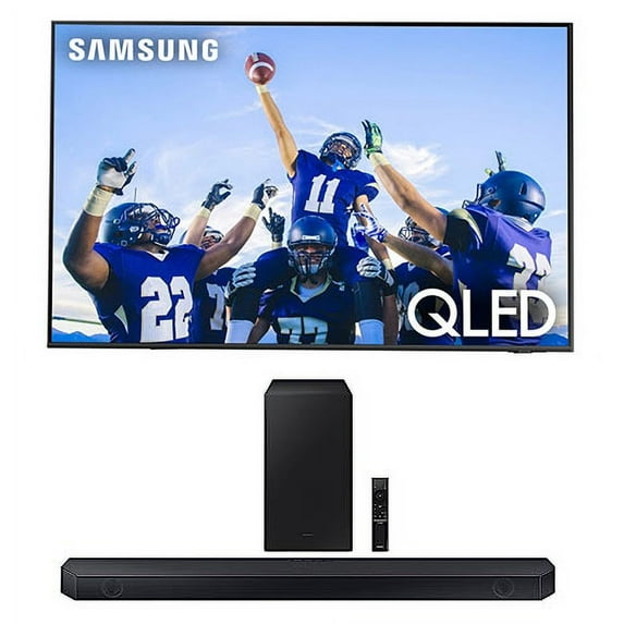 Samsung QN65Q60CAFXZA 65" 4K QLED Smart Television with Soundbar & Subwoofer