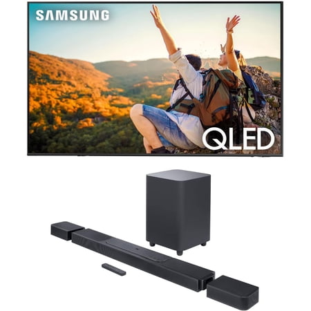 Samsung QN65Q80CAFXZA 65" 4K QLED Direct Full Array with Dolby Smart TV with a JBL BAR-1300X 11.1.4ch Soundbar and Subwoofer with Surround Speakers (2023)