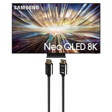 Samsung QN65QN800DFXZA 65 Inch Neo QLED 8K Smart TV with AI Motion Enhancer and an Austere 7S-8KHD2-2.5M VII Series 2.5m Premium Braided 8K HDMI Cable (2024)
