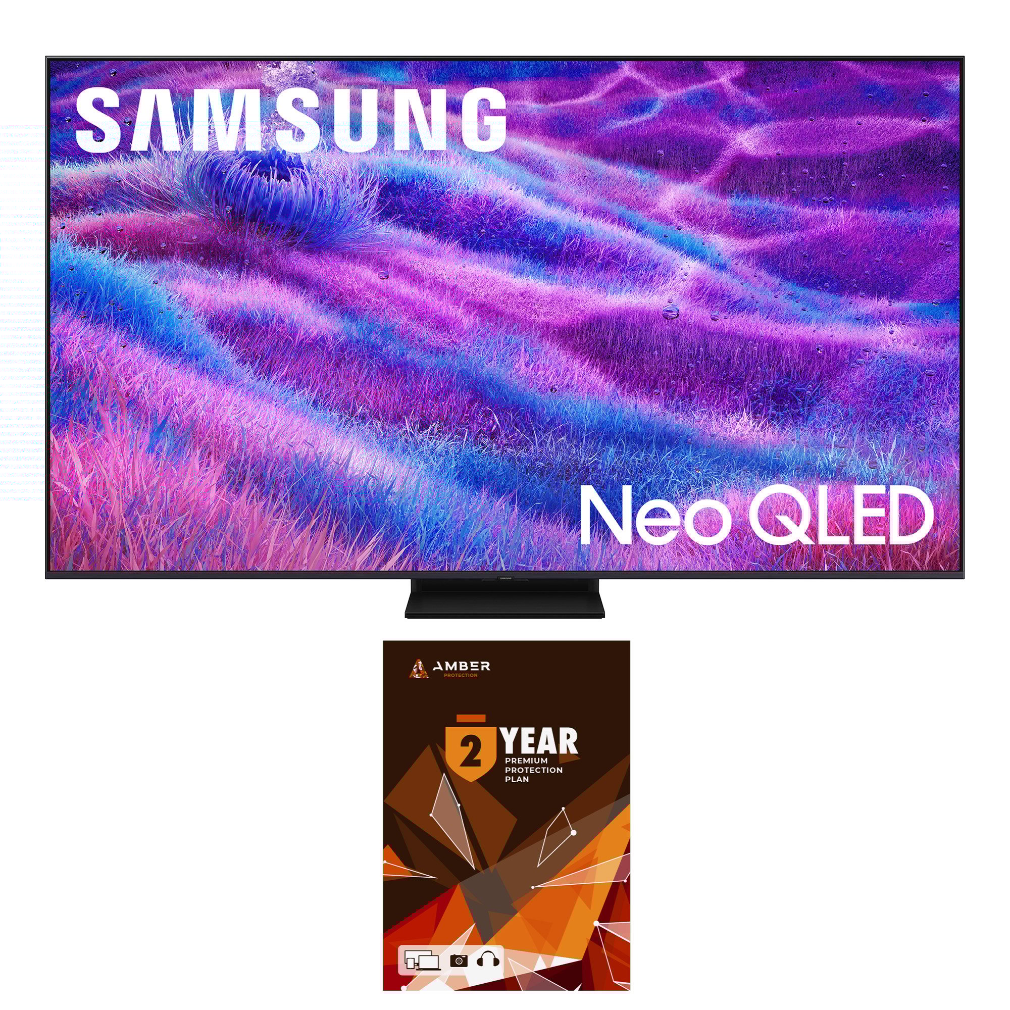 thumbnail image 1 of Samsung QN65QN80FAFXZA 65 Inch Neo QLED QN80F Series Supreme UHD 4K TV with 2 Year Amber Protection Plan (2025), 1 of 9
