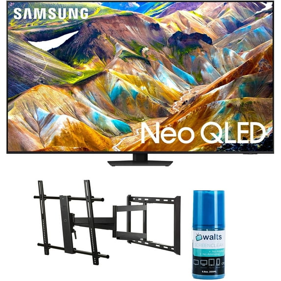 Samsung QN65QN85DBFXZA 65 Inch Neo QLED 4K Smart TV with Dolby Atmos with a Walts TV Large/Extra Large Full Motion Mount for 43"-90" Compatible TV's and Walts HDTV Screen Cleaner Kit (2024)