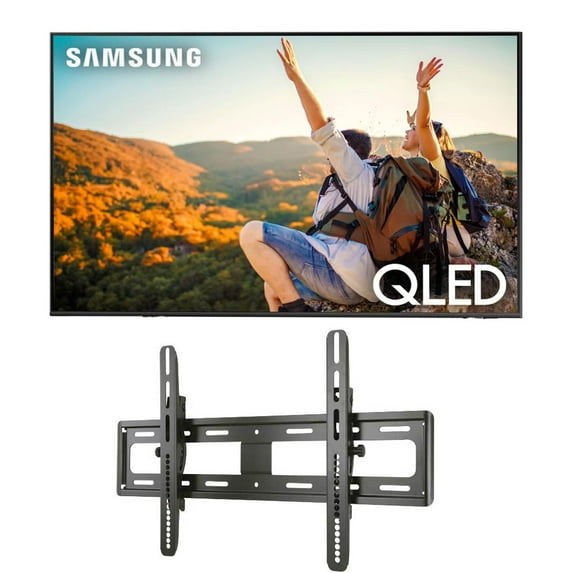 Samsung QN65QN90CAFXZA 65" Neo QLED Smart TV with 4K Upscaling with a Sanus VMPL50A-B1 Tilting Wall Mount for 32"-85" Flat Screen TVs (2023)