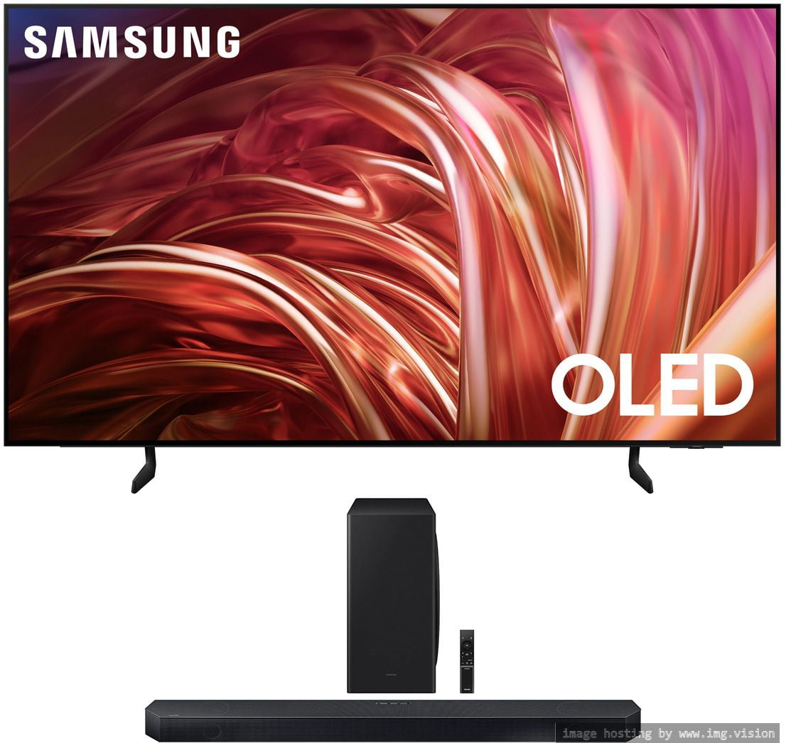 Samsung QN65S85DAEXZA 65 Inch OLED 4K Smart TV with QSymphony with a