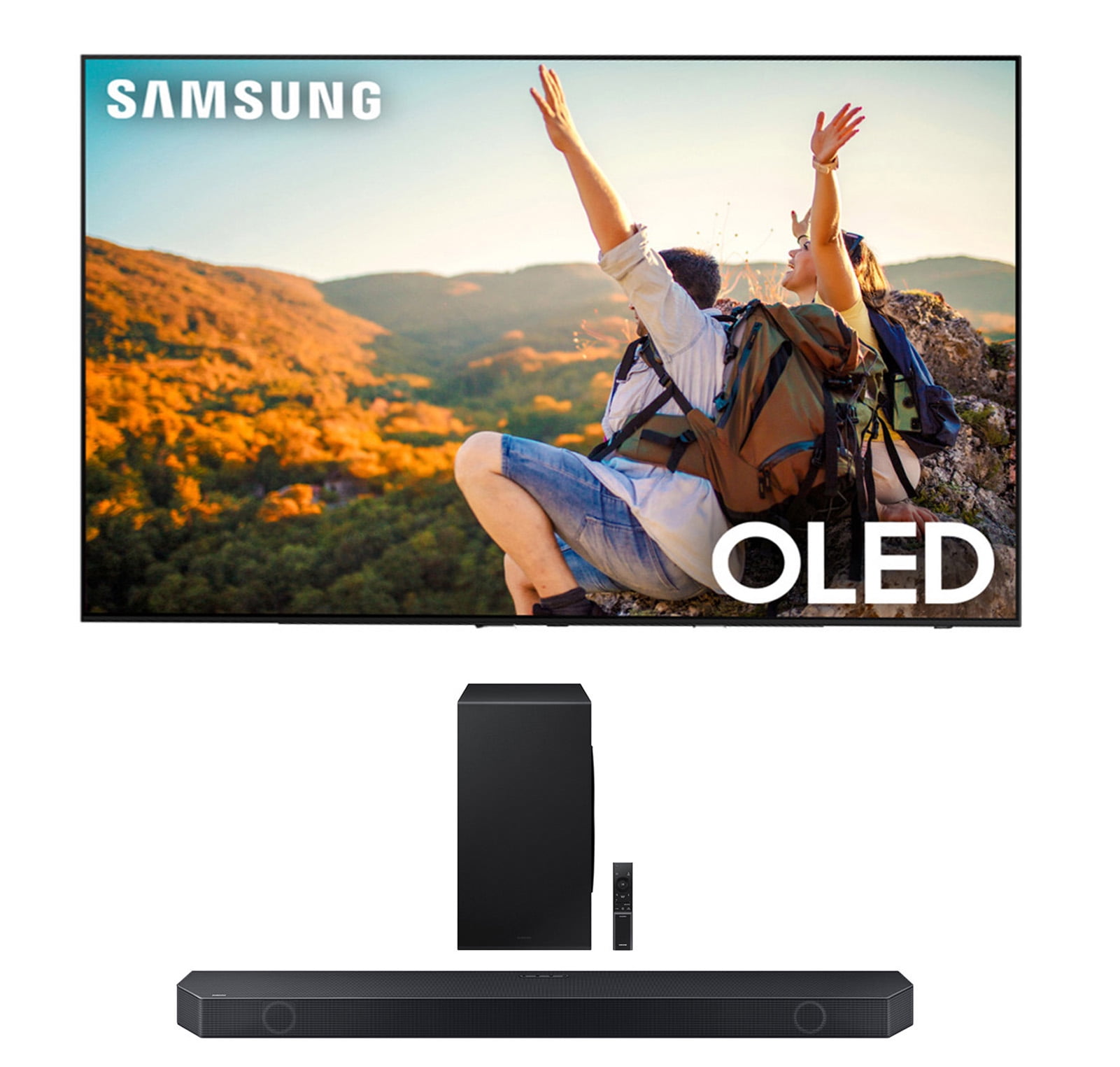Samsung QN65S90CAFXZA 65 Inch 4K OLED Smart TV with AI Upscaling with a