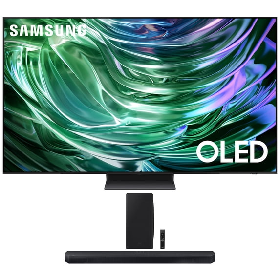 Samsung QN65S90DAFXZA 65 Inch 4K OLED Smart TV with Dolby Atmos with a Samsung HW-QS730D 3.1.2ch Soundbar with True Dolby Atmos Sound (2024)