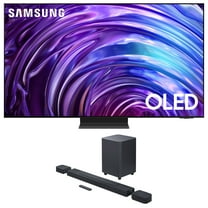 Samsung QN65S95DAFXZA 65 Inch OLED 4K Smart TV with Dolby Atmos and a JBL BAR-1000 7.1.4ch Soundbar and Subwoofer with Surround Speakers (2024)